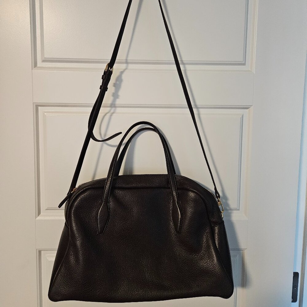 Madewell Top Handle/Crossbody Chocolate Brown Leather Bag